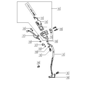 Vorderradbremse Kymco ZX 2t ac blau limitiert