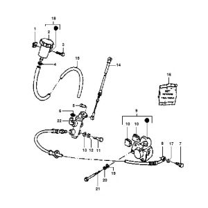 Vorderradbremse Piaggio Typhoon 98-2005 2-Takt