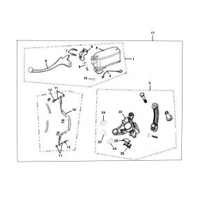 Vorderradbremse Santini Firenze 4-Takt