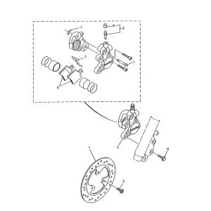 Vorderradbremse Yamaha Neo's 2-Takt (2003 bis 2008)