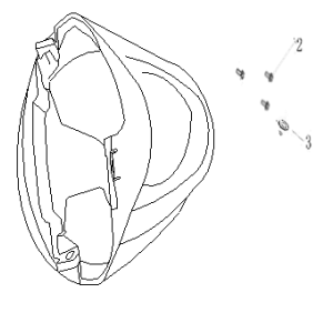 Kotflügel vorne AGM Ape50 weiß