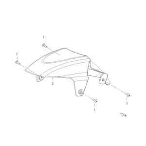 Kotflügel vorne AGM Qube mattschwarz
