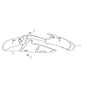 Kotflügel vorne Eagle-Wing Torino 125cc