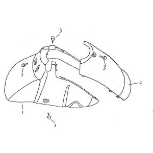 Kotflügel vorne Eagle-Wing Torino anthrazit