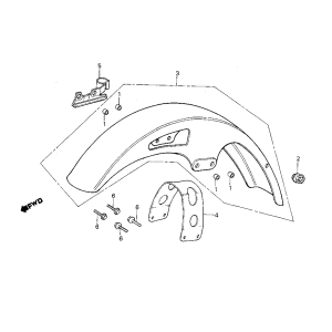 Honda MB50/MB80 Kotflügel