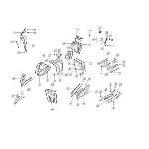 Kotflügel vorne Kymco People S 50i E4 Blau