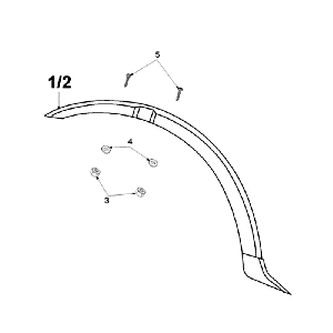 Kotflügel vorne Peugeot Vogue Schwarz