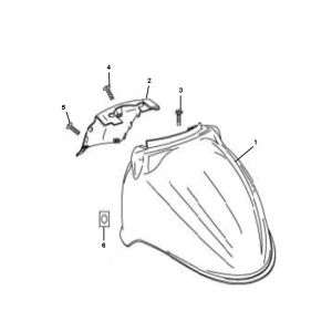 Kotflügel vorne Rover Fun 4-Takt