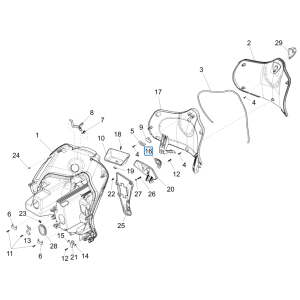 Piaggio Fly 125 4-Takt 3V IE E3 Frontkoffer