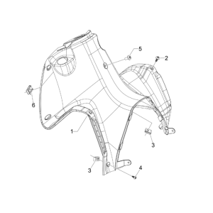 Frontcase - Schutzplatte Gilera Runner 50 SP 2010-2017