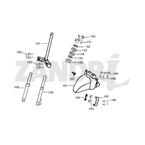 Vordergabel-Kotflügel BTC Riva Sport orange