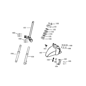 Vordergabel-Schutzblech Iva Lux rot