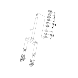 Gabel/Lenkrohr Gilera Runner 50 SP 2010-2017