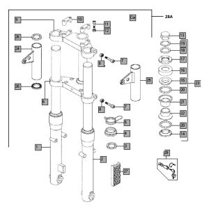 Voorvork Tomos LUXE EX (L0-L1)