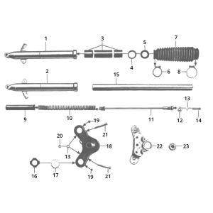 Zundapp GTS 50 517-39L0 Vorderradgabel