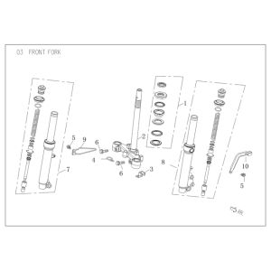 Vorderradgabel Agm Vx50 plus