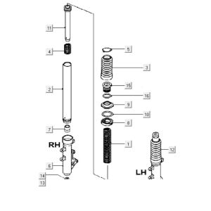 Telegabel Teile Kymco Grand Dink 250cc