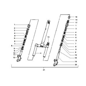 Vordergabel Gilera Runner 98-2005 2-Takt