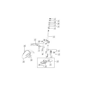Vordergabel Kymco Carry 4-Takt schwarz