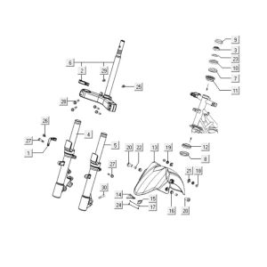 Vordergabel Kymco Downtown 125i
