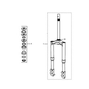 Vorderradgabel Peugeot Ludix pro 2-Takt