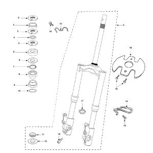 Vordergabel Peugeot Speedfight 3 4-Takt