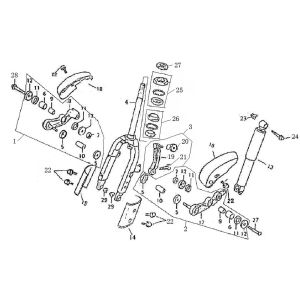 Vorderradgabel Rover Exclusive creme