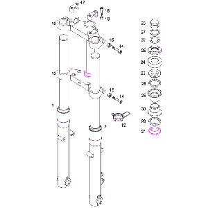 Voorvork Tomos REVIVAL (25-45KMH) (K1-K5)