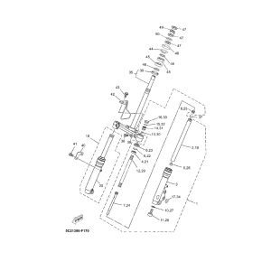 Vorderradgabel Yamaha Neos 4-Takt (nach 2008)