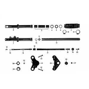 Zundapp KS 50 530-010, 011, 012, 014 und 500 Vorderradgabel