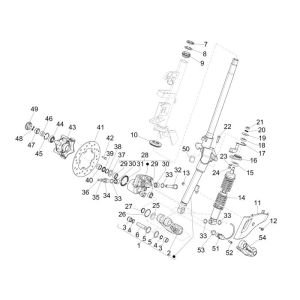 Vordergabel Vespa Sprint 25km 4-Takt-2-Ventil