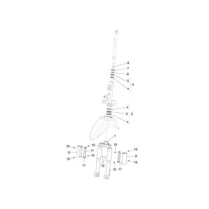 Vordergabel Piaggio Liberty 4-Takt