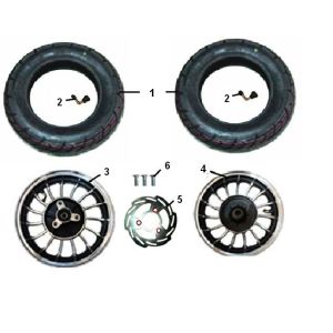 Vorderrad - Hinterrad Riva Sport VX50S 4-Takt