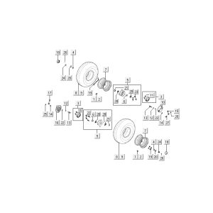 Vorderrad Kymco MXU 50