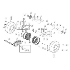 Vorderrad Kymco MXU 500