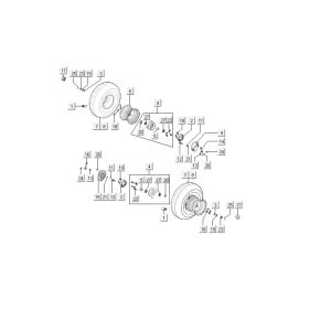 Vorderrad Kymco MXU 150