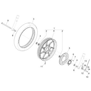 Piaggio Liberty 125 4-Takt 3V IE ABS Vorderrad (IGET Euro 5)