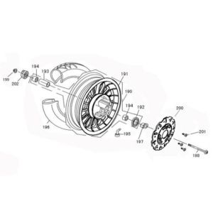 Vorderrad AGM SP50 braun