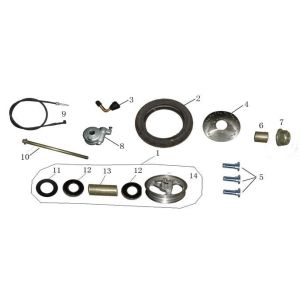 Vorderrad China LX weiß