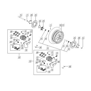 Vorderrad Kymco Xciting 500i