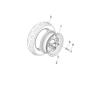 Vorderrad Piaggio Zip 50 SP 2006-2013