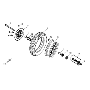 Vorderradbremsscheibe Sym Allo (WH871) champagner