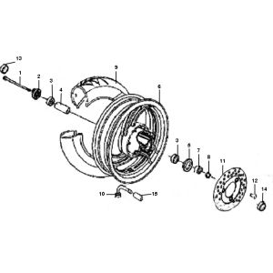 Vorderrad Rover Classic 4-Takt