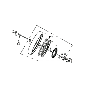 Vorderrad Sym Jet 14