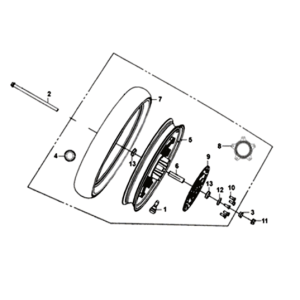 Sym Symphony ST 200I Vorderrad