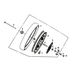 Vorderrad Sym Symphony ST euro4