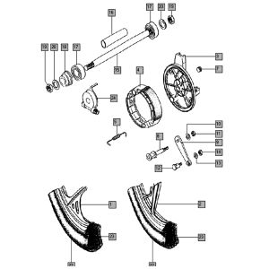 Voorwiel Tomos LUXE EX (L0-L1)