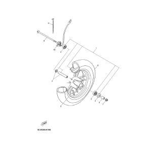 Vorderrad Yamaha Neos 4-Takt (nach 2008)