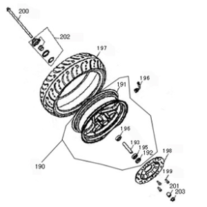 Vorderrad Znen Snail braun