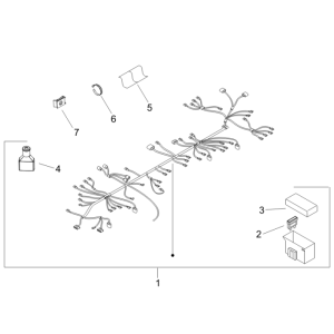 Hauptleitungsgruppe Piaggio Zip 50 SP 2006-2013